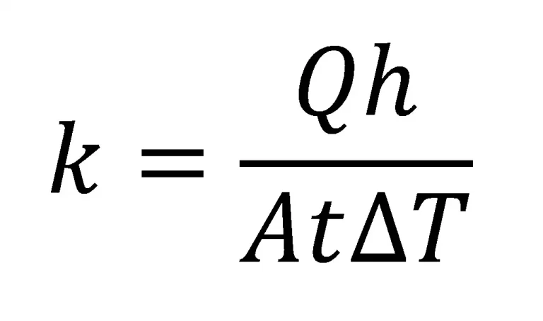 thermal conductivity calculation